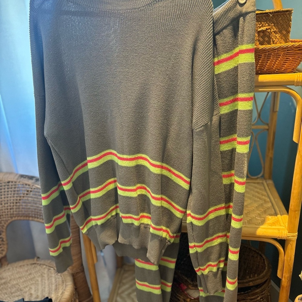 Pink Lily Striped Sweater‎ Set - Picture 4 of 5